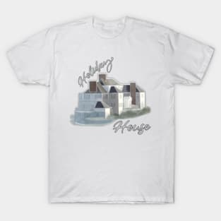 Holiday House- Digital Watercolor T-Shirt